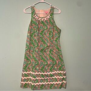 Lilly Pulitzer Pastel Green and Pink Dress